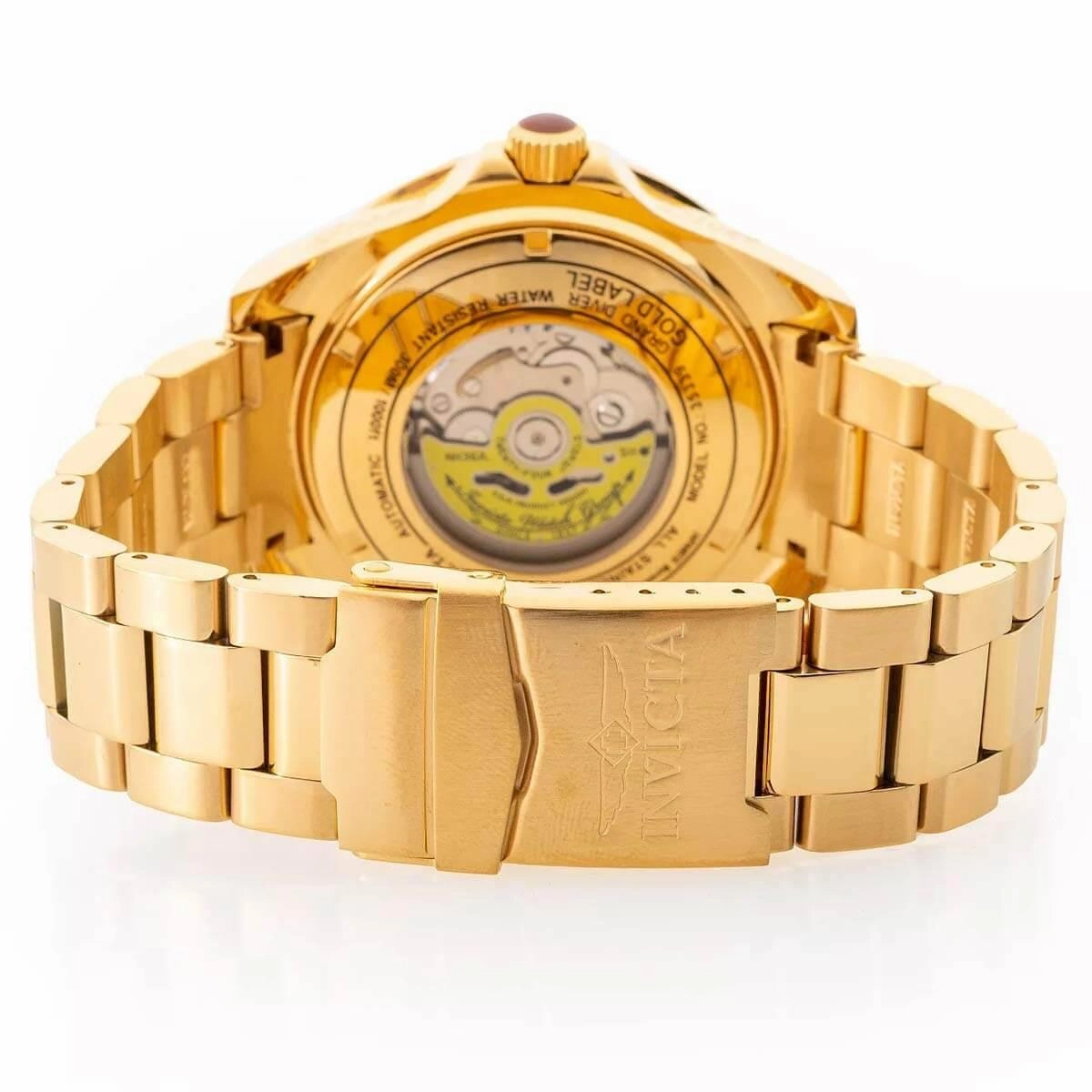 Invicta Men's Watch - Pro Diver Brown and Black Bezel Yellow Gold Bracelet | 35339