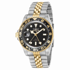 Invicta Men's Watch - Pro Diver Date Display Black Bezel Two Tone Bracelet | 43974