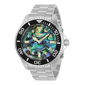Invicta Men's Watch - Pro Diver Diamond Abalone Dial Stainless Steel Bracelet | 32928