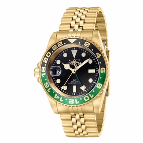 Invicta Men's Watch - Pro Diver Green and Black Bezel Yellow Gold Bracelet | 43973