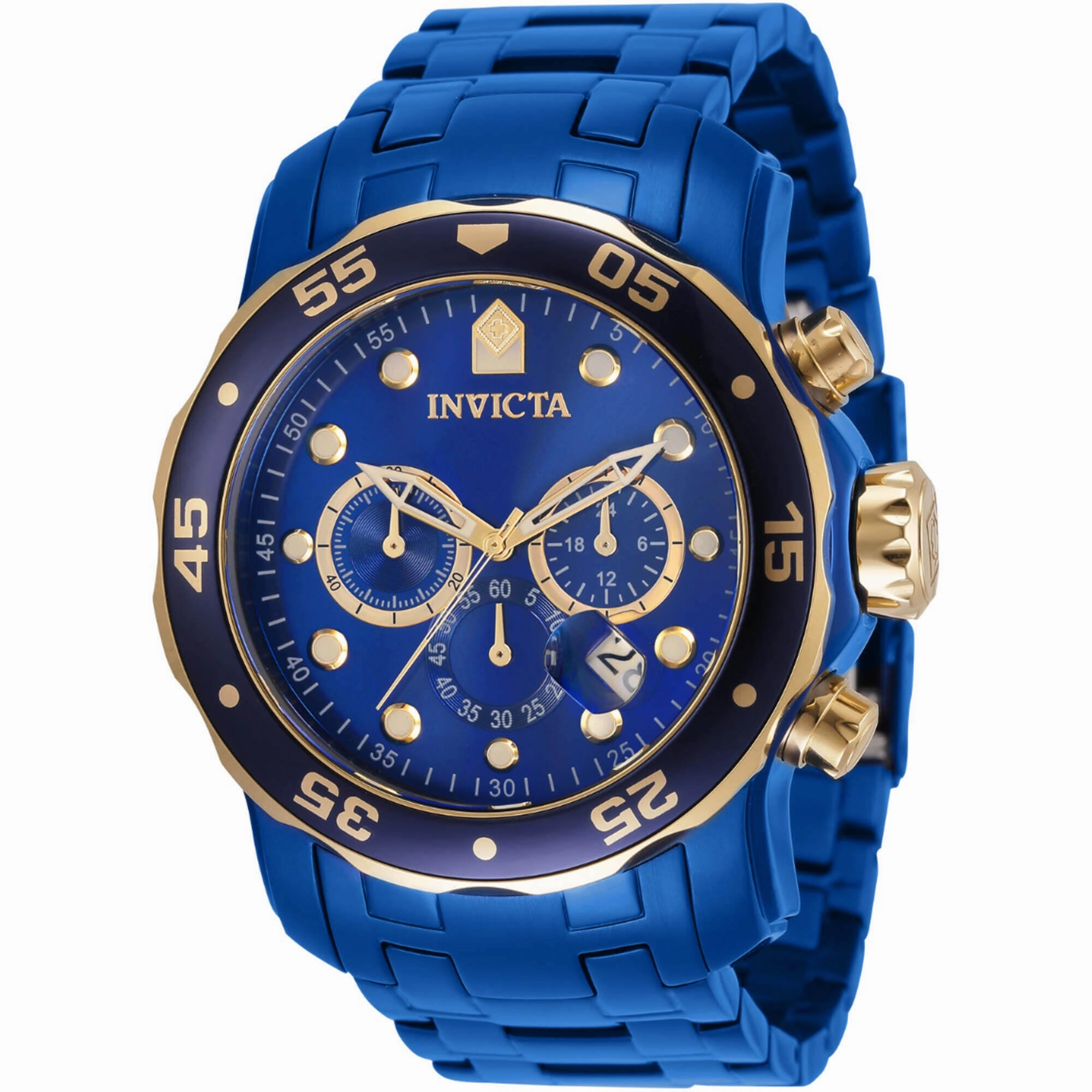 Invicta Men's Watch - Pro Diver Quartz Chronograph Blue Dial Bracelet | 36358