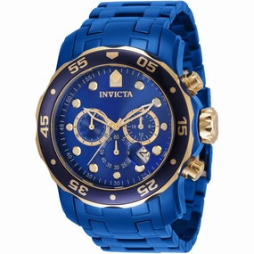 Invicta Men's Watch - Pro Diver Quartz Chronograph Blue Dial Bracelet | 36358