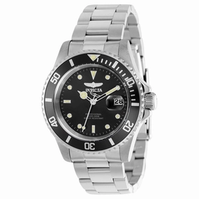 Invicta Men's Watch - Pro Diver Quartz Silver Tone and Black Rotating Bezel | 37155