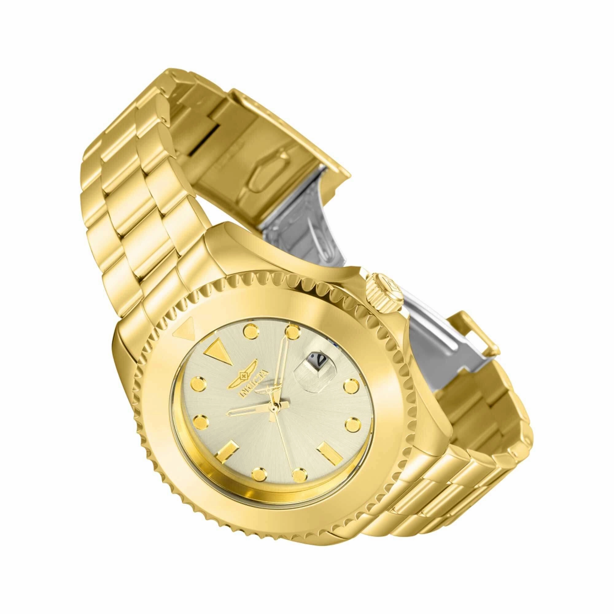 Invicta Men's Watch - Pro Diver Rotating Bezel Automatic Gold Tone Dial | 38320