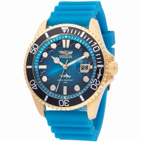Invicta Men's Watch - Pro Diver Rotating Bezel Blue Dial Silicone Strap | 47170