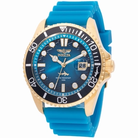 Invicta Men's Watch - Pro Diver Rotating Bezel Blue Dial Silicone Strap | 47170