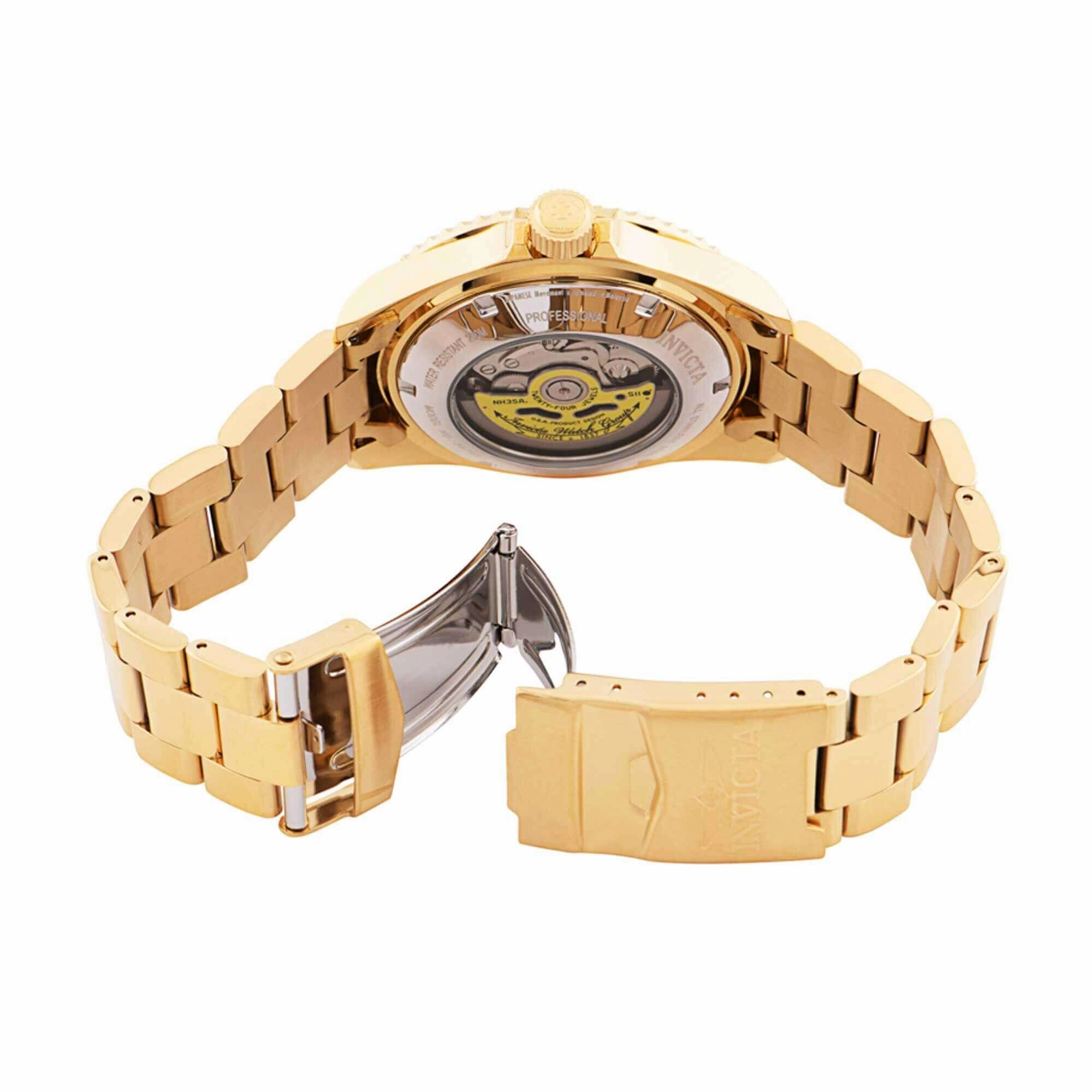 Invicta Men's Watch - Pro Diver Rotating Bezel Yellow Bracelet Date Display | 36790