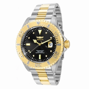 Invicta Men's Watch - Pro Diver Swiss Quartz Diamond Two Tone Steel Bracelet | 37015
