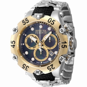 Invicta Men's Watch - Reserve Chronograph Black, Gold Tone Dial Bracelet | 47217