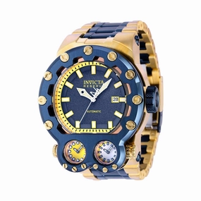 Invicta Men's Watch - Reserve Magnum Tria Dark Blue and Yellow Dial Bracelet | 37557