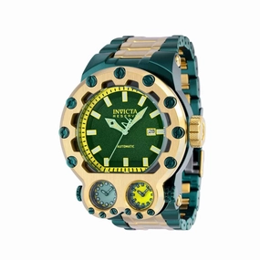 Invicta Men's Watch - Reserve Magnum Tria Green and Yellow Gold Steel Bracelet | 37556