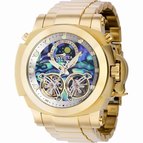 Invicta Men's Watch - Reserve Man of War Automatic Yellow Gold Steel Bracelet | 39576