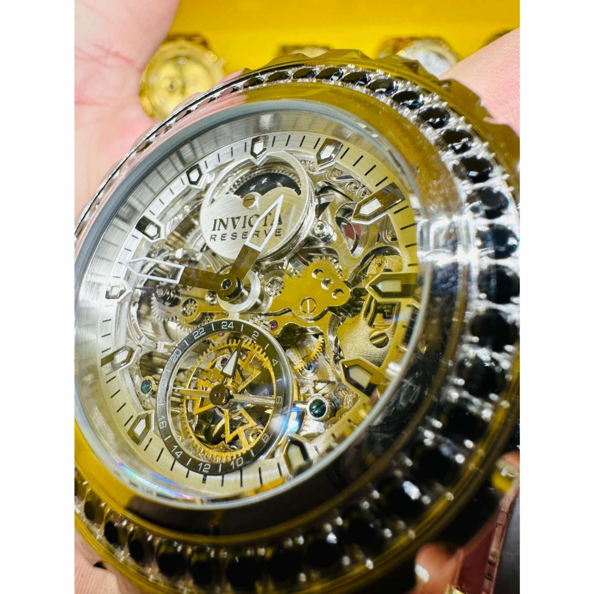 Invicta Men's Watch - Reserve Venom Automatic Gunmetal, Silver, Black Dial | 43903