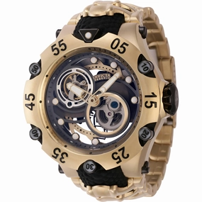 Invicta Men's Watch - Reserve Venom Cobra Yellow Gold and Black Bracelet | 43918