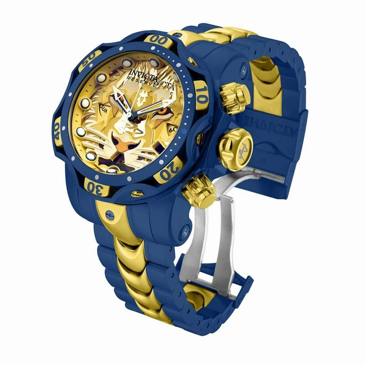 Invicta Men's Watch - Reserve Venom Gold Tone and Brown Dial Rotating Bezel | 31776