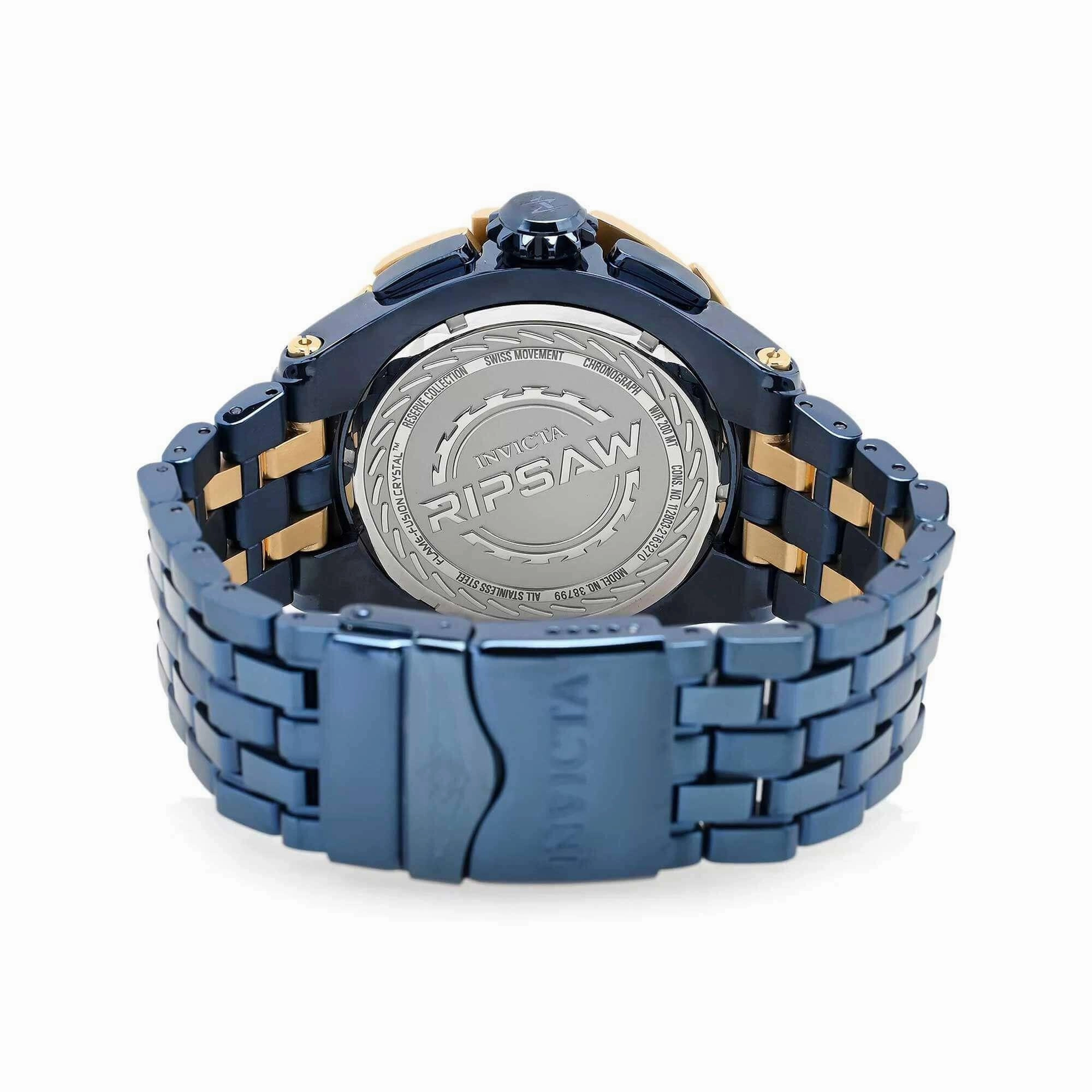 Invicta Men's Watch - Ripsaw Two Tone Dark Blue and Yellow Gold Bracelet | 38799