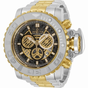 Invicta Men's Watch - Sea Hunter Swiss Quartz Chrono Charcoal and Gold Dial | 30908