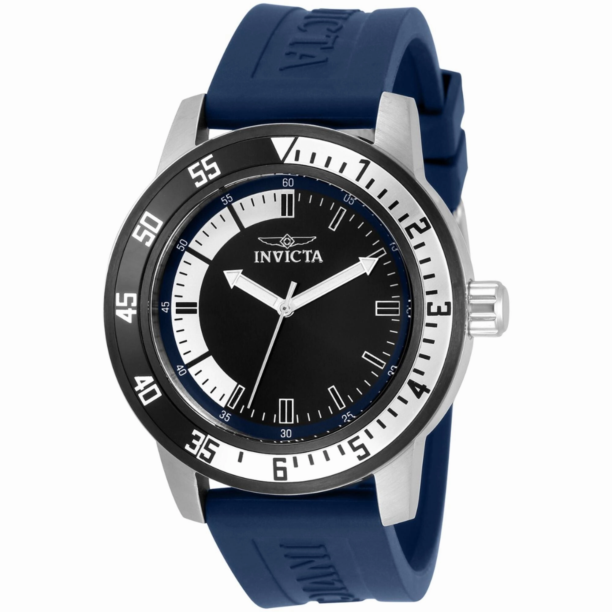 Invicta Men's Watch - Specialty White, Blue and Black Dial Silicone Strap | 34013