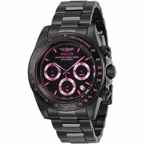 Invicta Men's Watch - Speedway Chronograph Black Dial Stainless Steel Bracelet | 27773