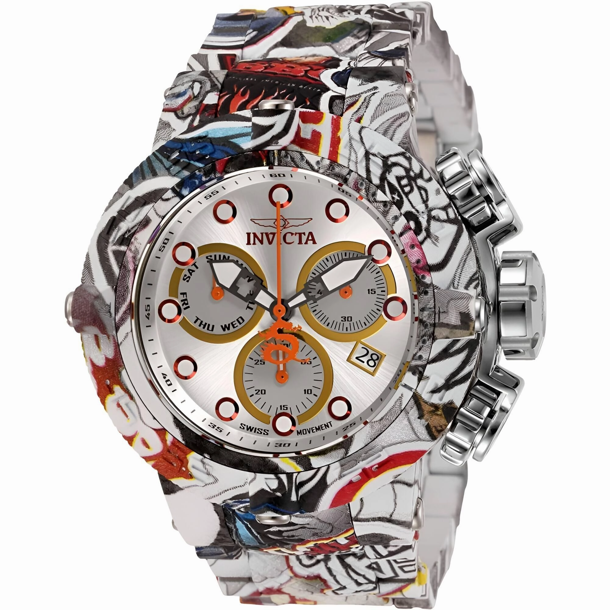 Invicta Men's Watch - Subaqua Aqua Plated Steel Bracelet Chronograph Dive | 32103
