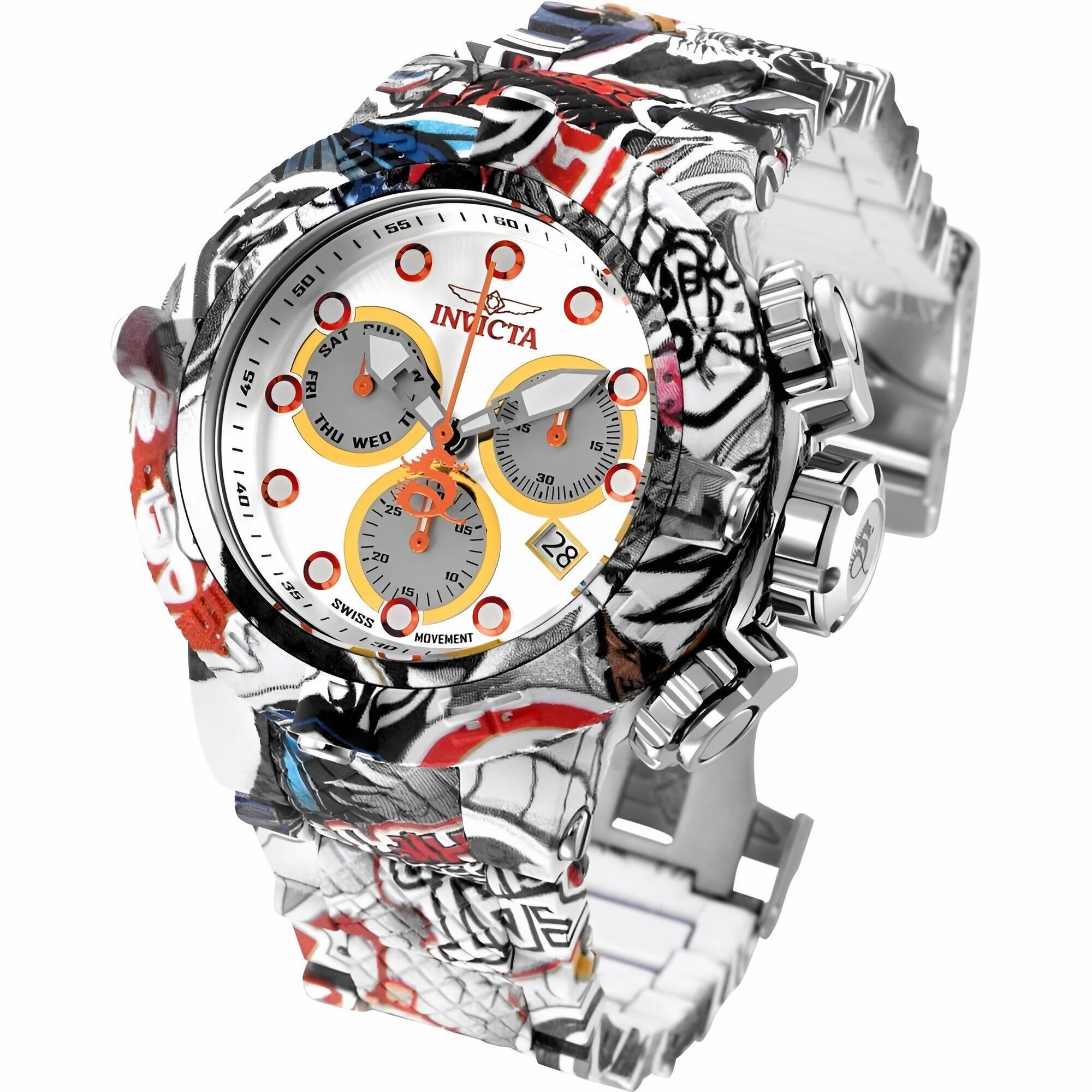 Invicta Men's Watch - Subaqua Aqua Plated Steel Bracelet Chronograph Dive | 32103
