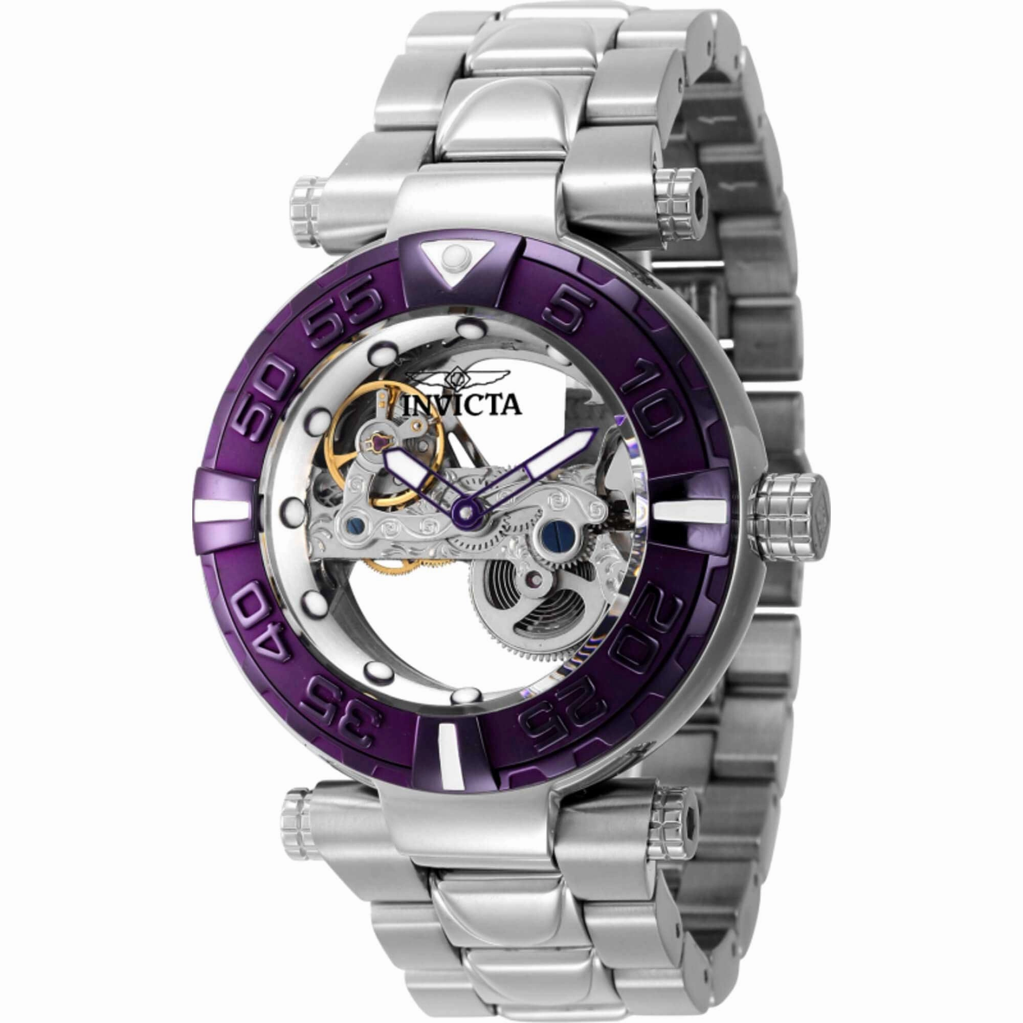 Invicta Men's Watch - Subaqua Automatic Silver Dial Rotating Bezel Bracelet | 44039
