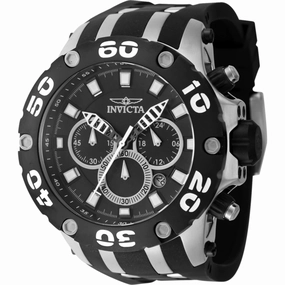 Invicta Men's Watch - Subaqua Chronograph Steel and Black Polyurethane Strap | 46511