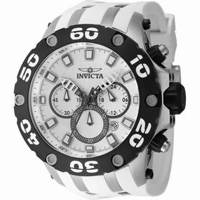 Invicta Men's Watch - Subaqua Chronograph Steel and White Polyurethane Strap | 46512