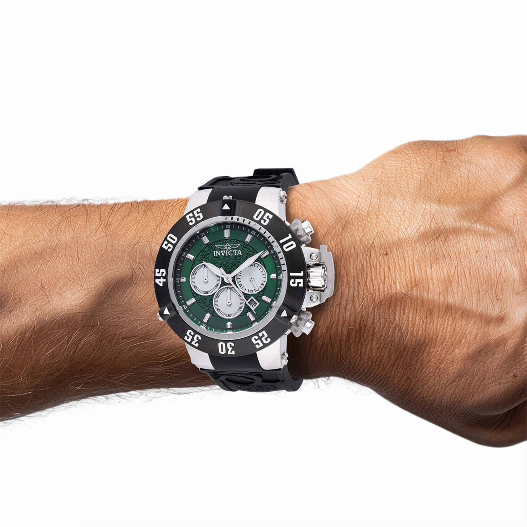 Invicta Men's Watch - Subaqua Noma III Chronograph White and Green Dial Strap | 47329