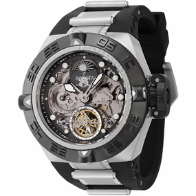 Invicta Men's Watch - Subaqua Noma IV Skeleton Dial Black and Silver Strap | 43909