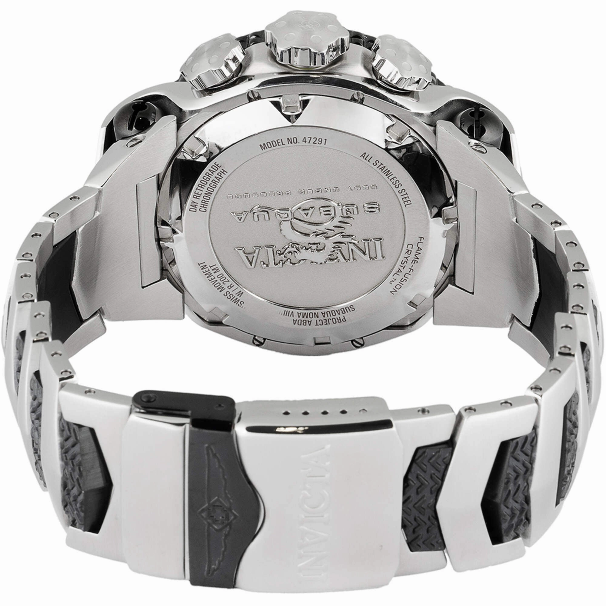 Invicta Men's Watch - Subaqua Noma VIII Chronograph Black/Silver Tone Bracelet | 47291