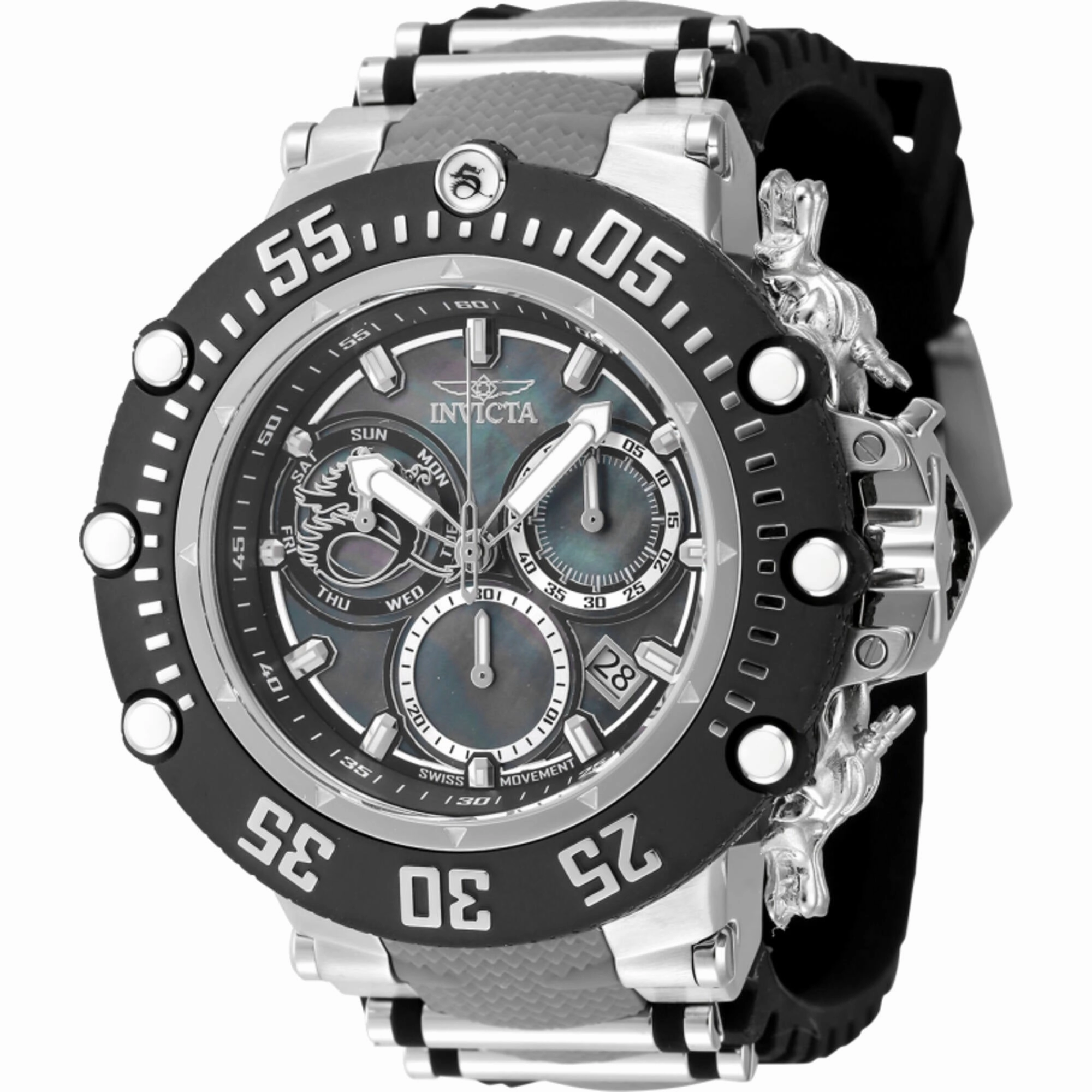 Invicta Men's Watch - Subaqua Quartz Chrono Platinum and Silver Mop Dial Strap | 47612