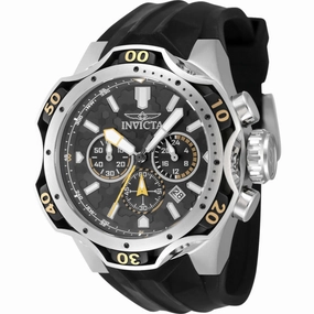 Invicta Men's Watch - Venom Chronograph Grey and Black Dial Silicone Strap | 47760