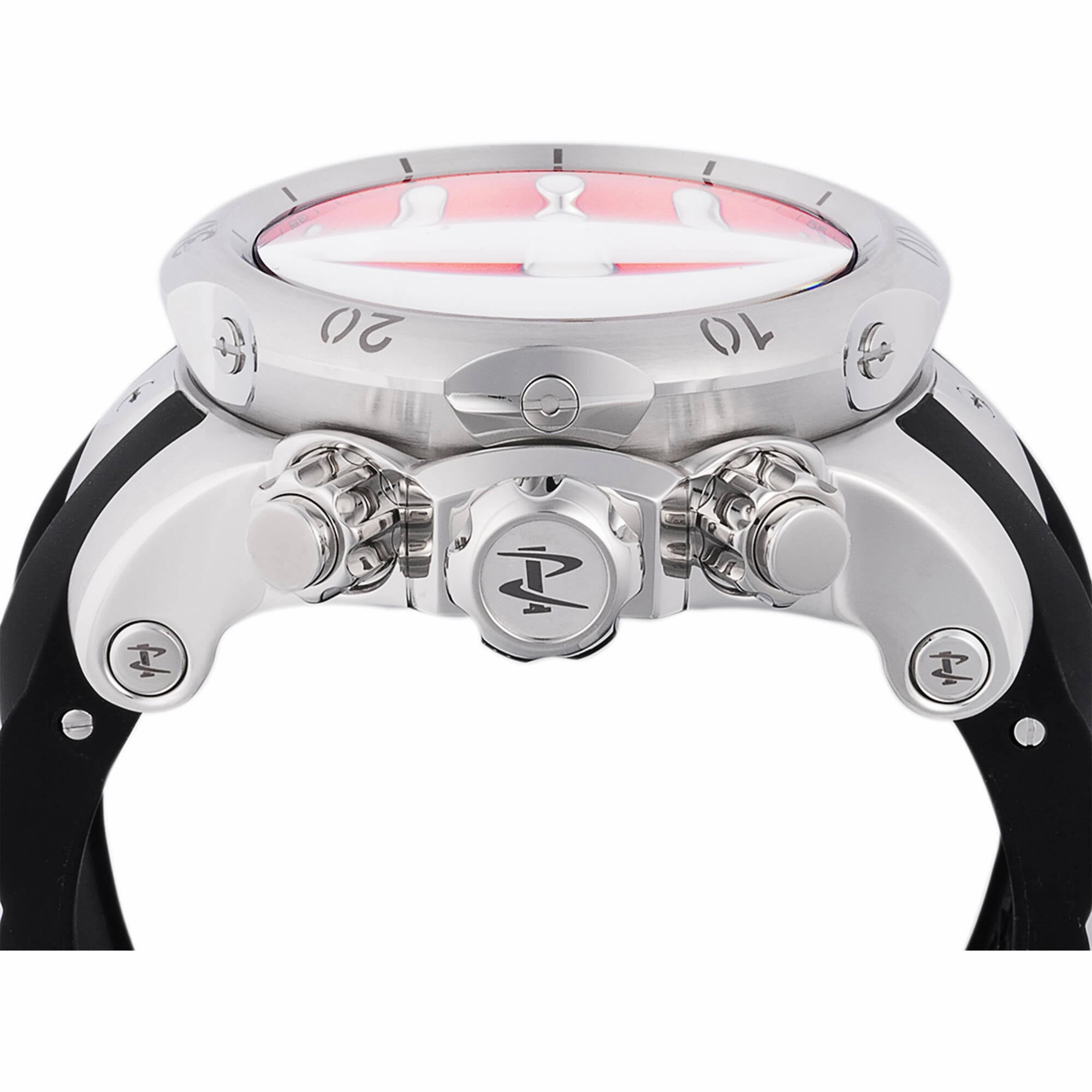 Invicta Men's Watch - Venom Quartz Rotating Bezel Orange Dial Silicone Strap | 46459