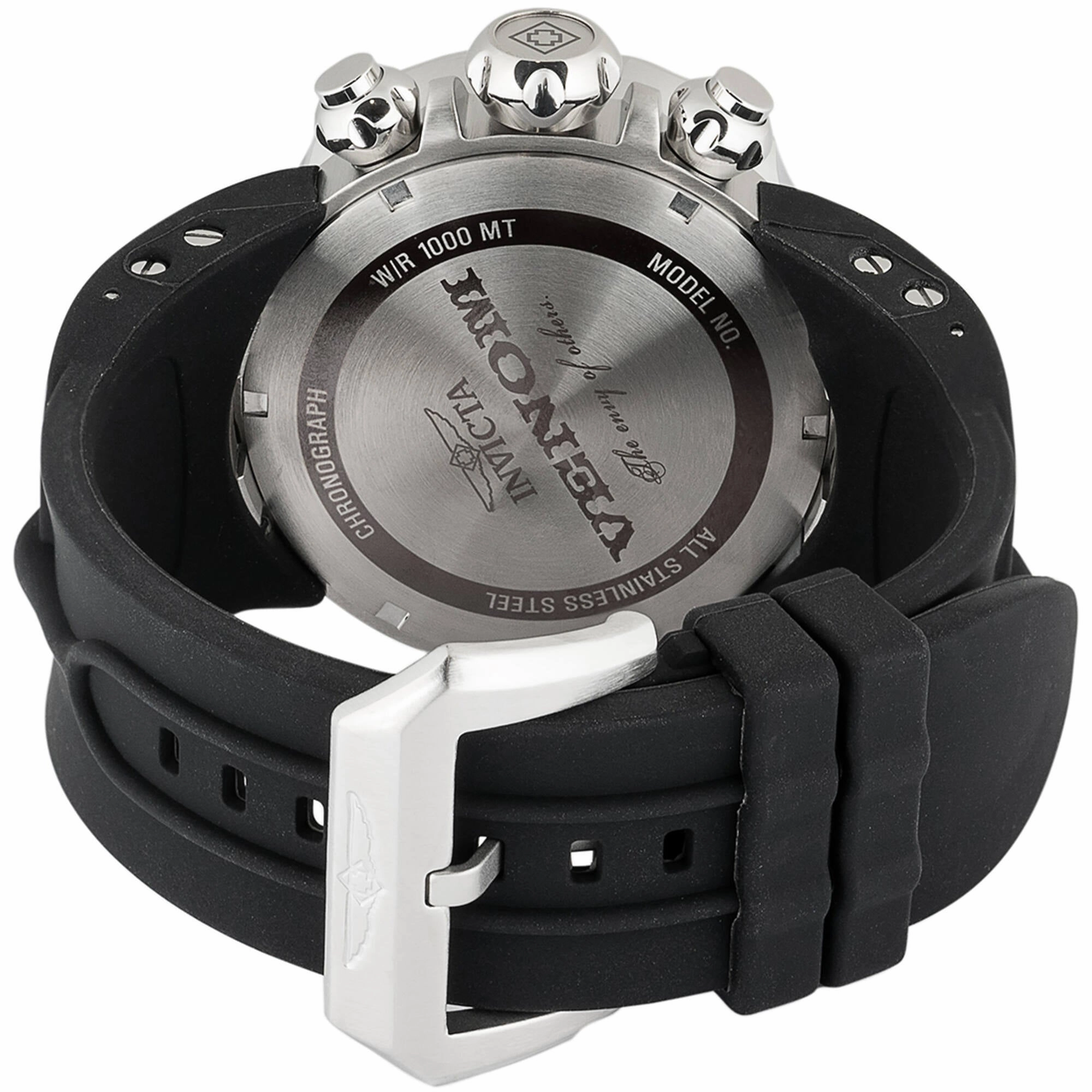 Invicta Men's Watch - Venom Rotating Bezel Green, Blue and Black Dial Strap | 46466