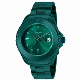 Invicta Women's Automatic Watch - Pro Diver Green Dial Rotating Bezel Bracelet | 38318