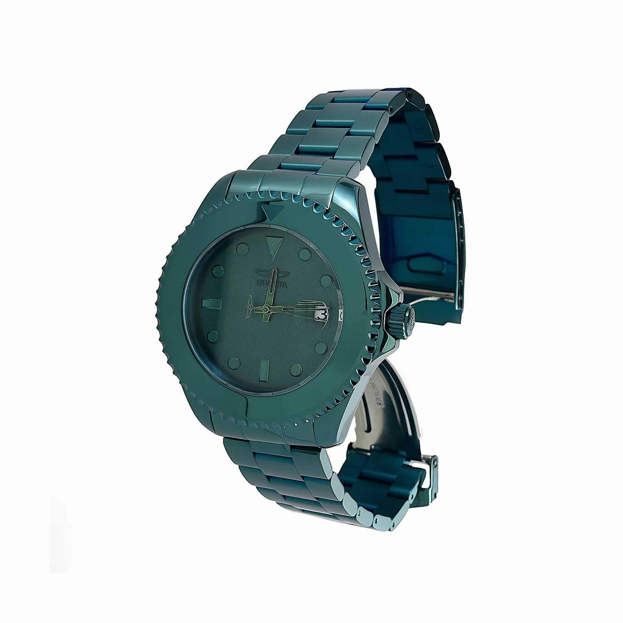 Invicta Women's Automatic Watch - Pro Diver Green Dial Rotating Bezel Bracelet | 38318