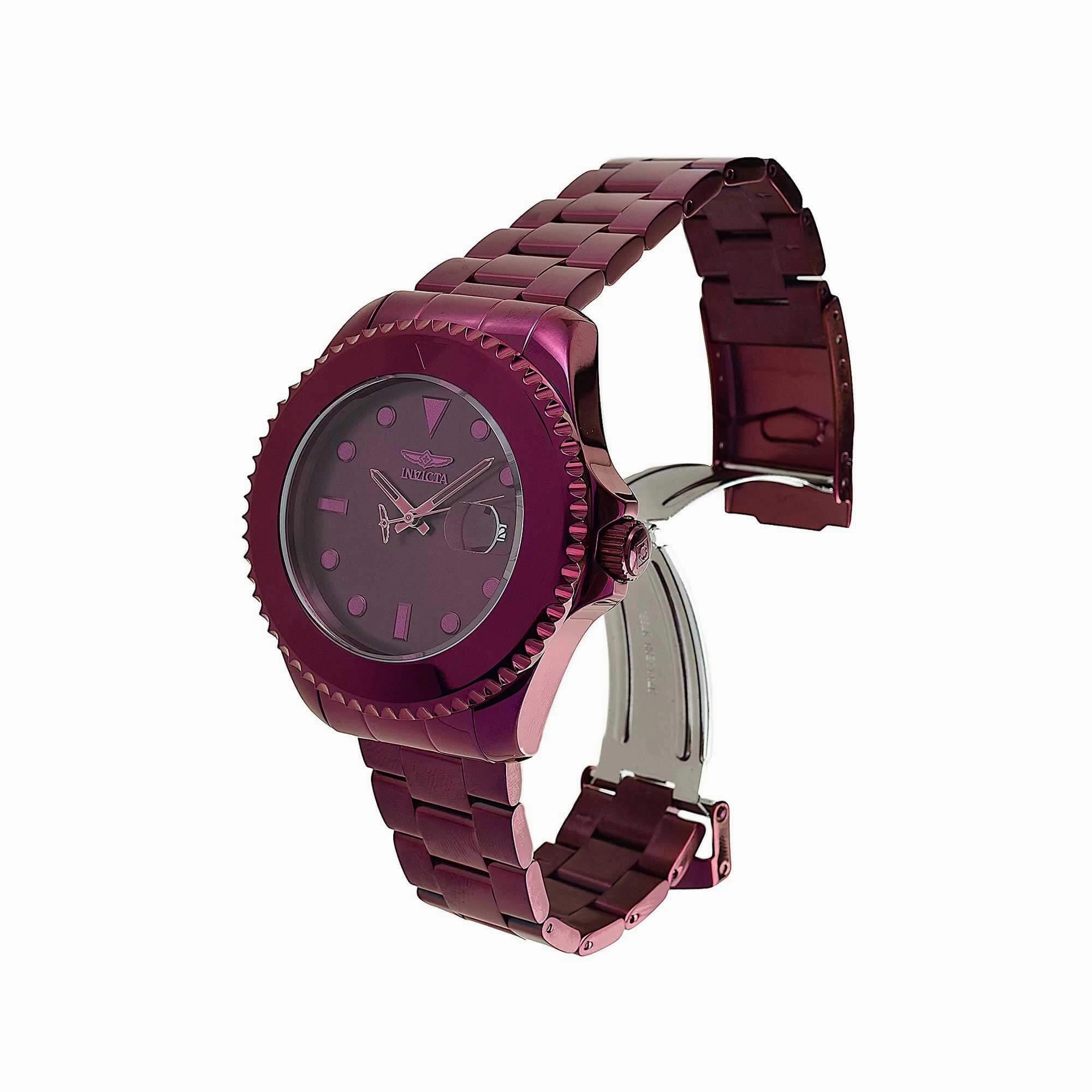 Invicta Women's Automatic Watch - Pro Diver Rotating Bezel Burgundy Dial | 38315