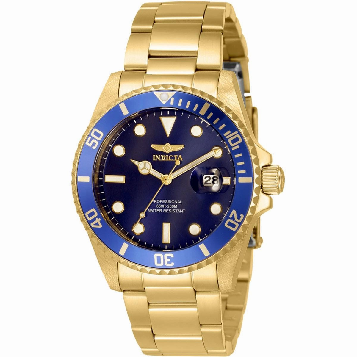 Invicta Women's Japanese Quartz Watch - Pro Diver Rotating Bezel Blue Dial | 33276