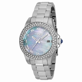 Invicta Women's Quartz Watch - Angel Light Blue MOP Dial Silver Tone Bracelet | 36071