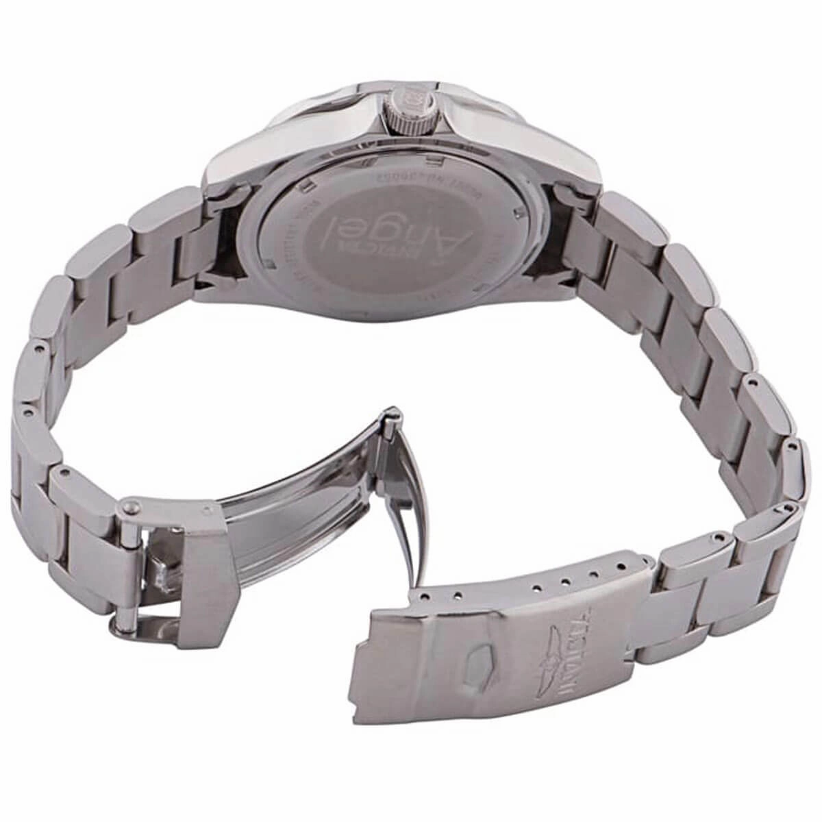 Invicta Women's Quartz Watch - Angel Silver Tone Dial Stainless Steel Bracelet | 36052