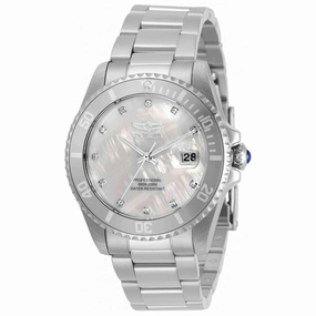 Invicta Women's Quartz Watch - Pro Diver Diamond White Mother of Pearl Dial | 31699