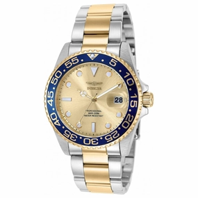 Invicta Women's Quartz Watch - Pro Diver Gold Tone Dial Two Tone Bracelet | 36537