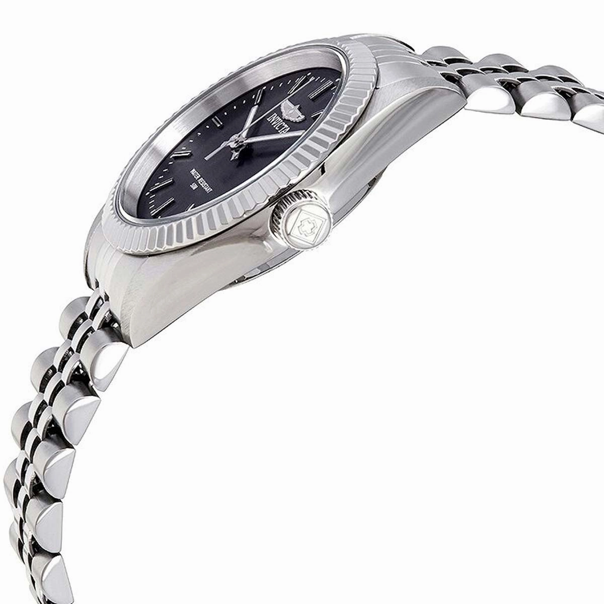 Invicta Women's Quartz Watch - Specialty Black Dial Silver Bracelet | 249168