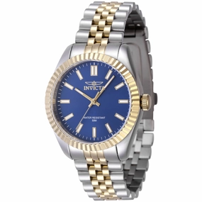 Invicta Women's Quartz Watch - Specialty Blue Dial Two Tone Bracelet | 47502