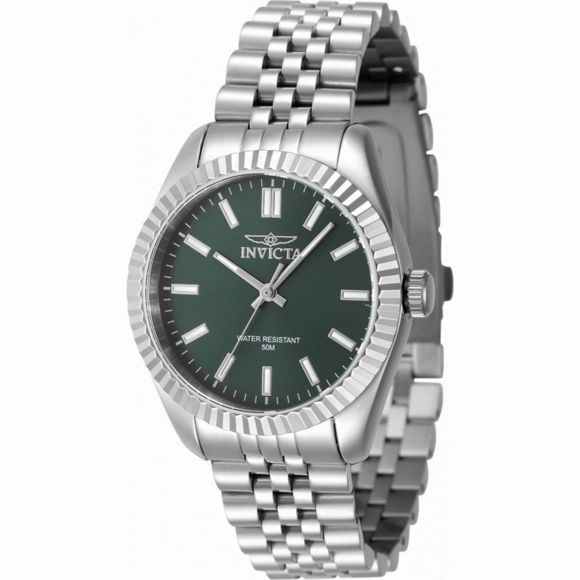 Invicta Women's Quartz Watch - Specialty Green Dial Silver Tone Bracelet | 47496