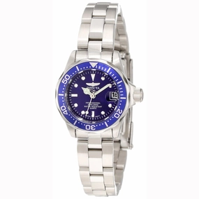 Invicta Women's Stainless Steel Watch - Pro Diver Bracelet Quartz Blue Dial | 9177