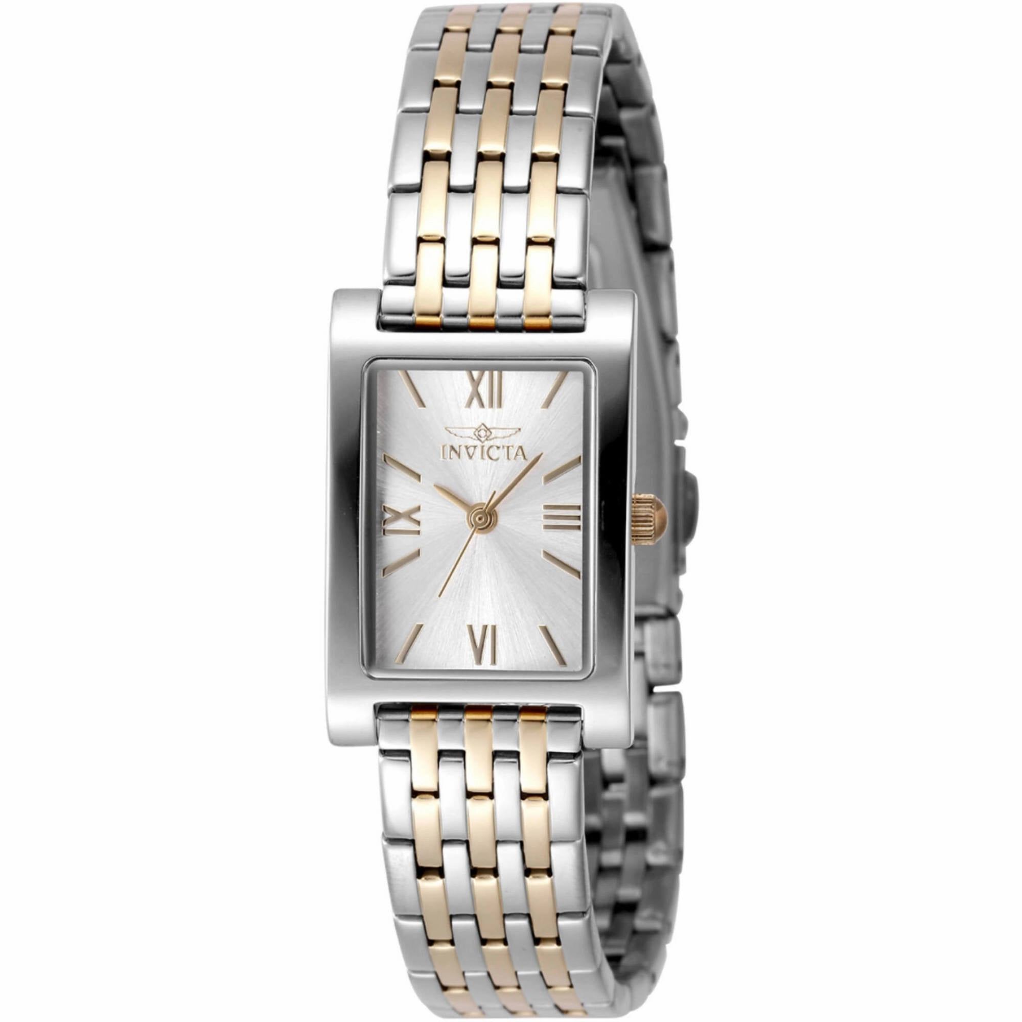 Invicta Women's Watch - Angel Quartz Silver Brass Dial Two Tone Steel Bracelet | 48148
