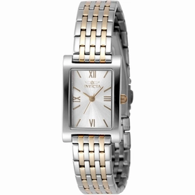 Invicta Women's Watch - Angel Quartz Silver Brass Dial Two Tone Steel Bracelet | 48148