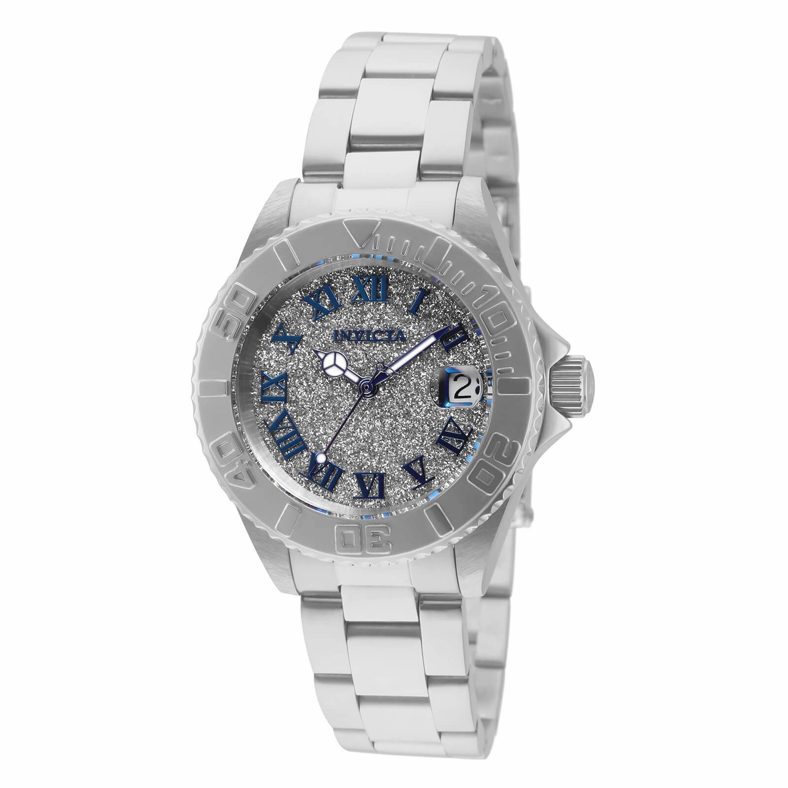 Invicta Women's Watch - Angel Silver Glitter Dial Stainless Steel Bracelet | 33360